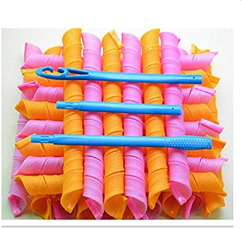40 PCS Extra Long Spiral corkscrew Curls Styling Kit with hook