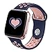 DEKER Bands Compatible with Fitbit Versa/Versa Lite/SE Smartwatch Bands, Breathable Soft Silicone Adjustable Replacement Bracelet Strap Wristbands (Small 5.5-6.7