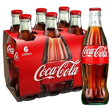 Botella Coca-Cola original de cristal 6 x 330ml: Amazon.es: Alimentación y bebidas