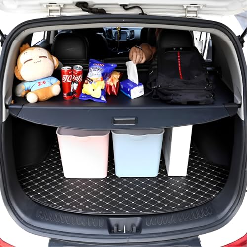 AUERQXZ Coche Funda retráctil para maletero de seguridad,compatible con modelos Seltos 2024-2025.Maletero Trasero Protección de Seguridad,Impermeable,piezas de automóvil.