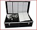 Hongwa New Aluminum 840 Discs Movie Storage case for DVD Blu-Ray with Sleeves Black