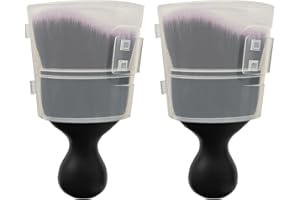 LCWYORH 2PCS Car Interior Dusting Brush Car Detailing Brush, Soft Bristle Cleaning Brush Car Interior Cleaning Tool Car Dash Duster Brush for Dashboard, Leather, Air Vents, Computer, Keyboard(Brown)