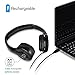Wireless TV Headphones [No Latency], Jelly Comb Wireless RF Stereo [Rechargeable] Headphones Headset Earphone with 3.5mm Audio-out Jack for TV, Cell Phone, Laptop, Upgraded Auto Scan and Auto Sleep