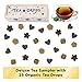 Tea Drops Sampler Box 25 Count | Organic Dissolvable Loose Leaf Tea | Iced or Hot | Naturally Sweetened Organic Chai, Rose Earl Grey, Citrus Ginger, Peppermint, Matcha | 25 Servings - 5 Per Flavor