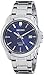 Seiko Quartz Sapphire Blue Dial Stainless Steel Mens Watch SGEH47