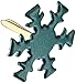 Creative Impressions Painted Metal Paper Fasteners, 50/Pkg, Assorted Pearl - Snowflakes
