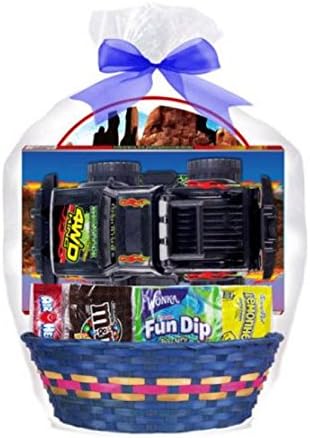 BTB 4x4 Truck Derby Rocking Easter Basket with Assorted Candies Fun Activity Gift for children - FAST SHIPPING USA SELLER -