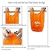 Waterproof Dry Bag with 2 Adjustable Straps and Emergency Whistle | Perfect Snow Sports, Water Sports, Camping, Backpacking, All Wet Outdoor Activities by Peak Master (Black and Orange, 10 Liter)