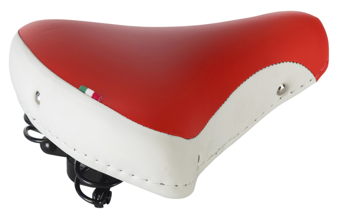 MONTEGRAPPA M.GRAPPA FOLD SADDLE WHITE/RED