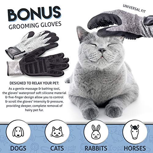 Petsmatig-Wire-Cat-Cage-Spacious-Foldable-Metal-Pet-Crate-Playpen-with-3-Openings-3-Platforms-3-Ladders-1-Hammock-1-Bottom-Tray-4-Wheels-and-Free-Grooming-Gloves