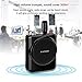 XIAOKOA 2.4G 40m Stable Wireless Voice Amplifier with Headset and Handheld 2 in 1 Wireless Microphone (N202black-2.4G)