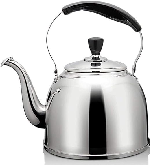 Tea Kettle Stainless Steel Whistling Teapot Teakettle for Stovetop Rust Resistant Mirror Finish