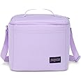 JanSport Super Snack – Insulated Lunch Bag with BPA-Free Liner, Zipper Top Opening, and Adjustable Shoulder Strap, Pastel Lilac