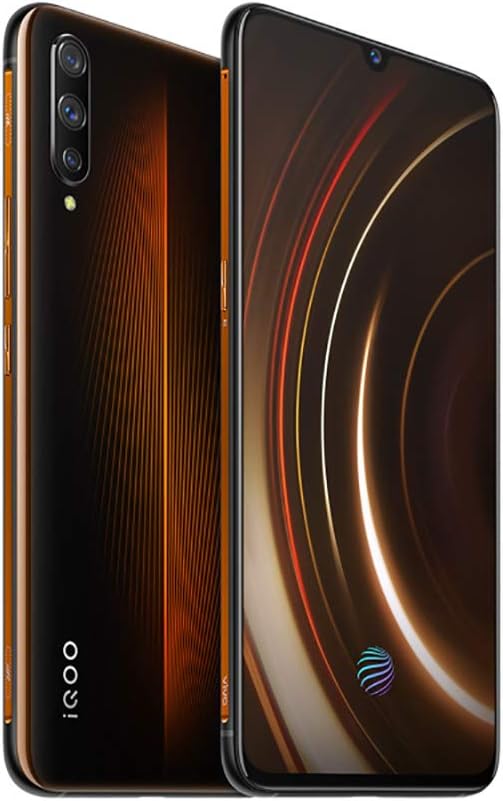 vivo iQOO 6GB+128GB 6.41 Inch 3 Camera 22.5W Flash Charge Super Liquid Cooling Screen fingerprint face Unlocked 4000mAh Dual Card Smart Phone (Orange)