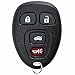 KeylessOption Key Fob Replacement for 2006 2007 2008 2009 2010 2011 2012 2013 2014 2015 2016 Buick Lucerne Cadillac DTS Chevrolet Chevy Impala Remote, 4-Button 15912859, Locksmith Required 2011+