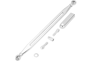 AILMOTO Shift Linkage Chrome, Shift Rod Compatible for Harley Davidson 1986-2024 Street Glide, Electra Glide, Road Glide, Road King, Softail, Tri Glide