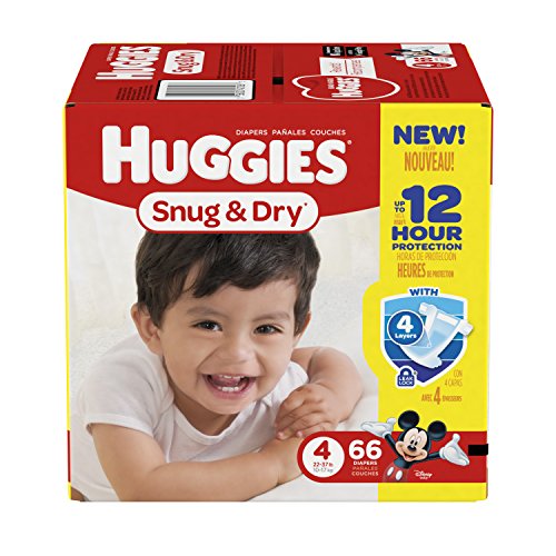Huggies Snug and Dry Diapers - Size 4 - 66 ct