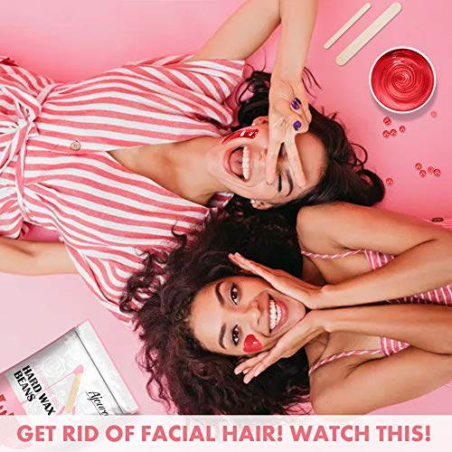 Wax Beads, Ajoura Hard Wax Beans for Hair Removal (All In One Body Formula) Moisturize Sensitive Skin Wax for Face, Bikini, Eyebrow, Legs, Underarm, 2lb Large Refill Film Wax Beads for Wax Warmer Kit