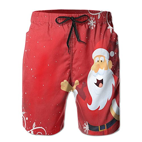 Men's Swim Trunks Santa Claus Merry Christmas QuicklyDry Beach Shorts