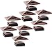 GreenLighting 8 Pack Siena Solar Post Cap Deck Light for 4x4 Nominal Wood or 4X4 & 5x5 PVC, Vinyl Posts (Bronze)