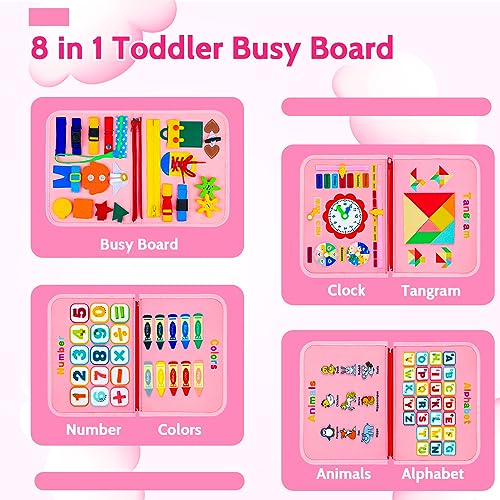 Busy Board Ferme Montessori - Jouet Sensoriel Français Pour 1-3 Ans - Planche D'Activités Voyage