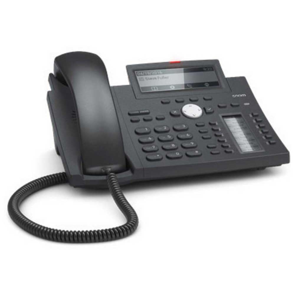 Snom D345 Desk Telephone (High-resolution Display,12 SIP identities,12 (48) Configurable,Self-labelling,Multicolored LED Keys),Black,00004260