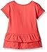 Gerber Graduates Little Girls' Toddler Short Sleeve Swing Top with Back Ruffle, Butterfly, 5T