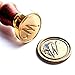 Wax Seal Stamper, VOOSEYHOME Initial Handwritten Letter Alphabet W Stamp with Rosewood Handle, Decorating on Invitations Mail Envelopes Sealers Cards Books for Birthday Themed Party Wedding Signature