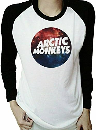 Metals4 Men's Arctic Monkeys AM T Shirt Rock Band Baseball Sleeve
