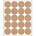 Printable Blank Canning Jar Sheet Labels for 48 Jars and Lids (Brown Kraft)