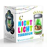Terrarium Kit for Kids with LED Fairy Lights - Gifts for Girls or Boy 5 6 7 8 9 10 11 12 Year Old - Science Stem Nature Toys That Light Up Grow and Glow