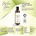 Natural Aloe Vera Gel – Organic, Perfect for Sunburn, Face, Hair, Acne, Razor Bumps, Eczema. Stellar Skin, 6 fl oz