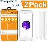 iPhone 7 Screen Protector, [2-Pack] TheCoos iPhone 7 Tempered Glass Screen Protector For Apple iPhone 7 [3D Touch Compatible] - 2 Pack