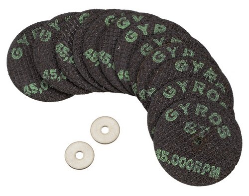 Gyros Fiber Disks ST 11-41502/50 Fiberglass Reinforced Cut Off Wheels 1-1/2" Dia. - Bulk 50. For Dremel Type Tools