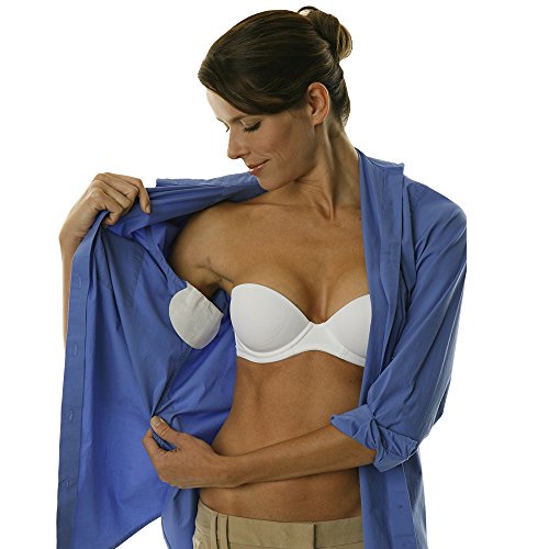 Disposable Womens Underarm Pads. Discreet, Comfortable, Sweat & Odor Free. Petite Contoured Shape. Exclusively for Women (Measures 3 3/4" W x 4 7/8" L) - Kleinert's