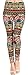 VIV Collection Regular Size Printed Brushed Ultra Soft Leggings (Exotic Fusion)