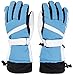 Simplicity Men's 3M Thinsulate Winter Waterproof Ski Gloves,Blue White Black,M