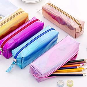 ZLJNN Estuche De Lápices Escolares Iridiscentes Para Niñas Bolso De