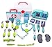 Deluxe Doctor Play Set - 32 pieces including tote bag, storage case and xray machine with light and sound