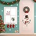 Whaline 64Pcs Christmas Stickers for Refrigerator,Window and Wall,Snowman Snowflakes Christmas Window Clings Decal Stickers,Holiday Xmas Decorations for Fridge, Door, Garage, Office Cabinets(4 Sheets)