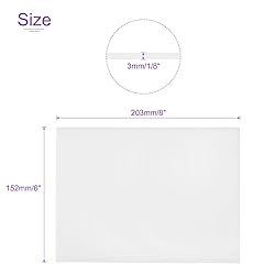 DMiotech 2 Pack 6 x 8 x 0.1 Inch Plastic UHMW
