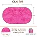 Noahas Ultra Soft Fluffy Bedroom Rugs Kids Room Carpet Modern Shaggy Area Rugs Home Decor 2.6' X 5.3', Hot Pink