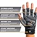 Harbinger BioForm Wristwrap Weightlifting Glove with Heat-Activated Cushioned Palm (Pair), XX-Large