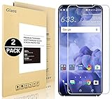 HTC U11 Plus Screen Protector, Vigeer [ 2 Pack ] [0.3mm, 2.5D] [Bubble-Free] [9H Hardness] [Easy Installation] [HD Clear] Tempered Glass Screen Protector for HTC U11 Plus / U 11 Plus