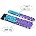 Mermaid Bracelet for Birthday Party Favors Christmas Gifts, Two-color Decorative Reversible Charm Sequins Slap Wristband Bracelet for Kids,Girls,Boys,Women (Purple-Blue, A(2 Pack))
