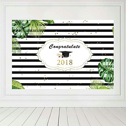 2018 High School Graduation party Spray Painted backdrops