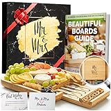 DELUXY Mr and Mrs Cheese Board - Wedding Gifts For