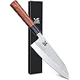 MSY BIGSUNNY 7 inch Deba knife Kitchen Cooking Chef Sushi Knife High Carbon Stainless Steel Blade with Rose wood Handle