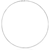 Ross-Simons Italian 2mm Sterling Silver Omega Necklace