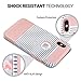 ULAK Dual Layer Case for iPhone X, iPhone Xs Case, Slim Fit Hybrid Hard PC Shell Flexible Shock Absorbing TPU Skin Protective Grip Cover for Apple iPhone X/Xs 5.8 Inch, Rose Gold Minimal